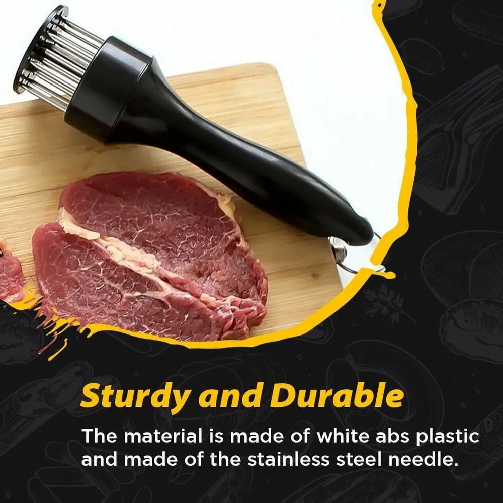 BowLift | Meat Tenderizer – Stainless Steel Needle Blades for more tender and faster cooked meat!