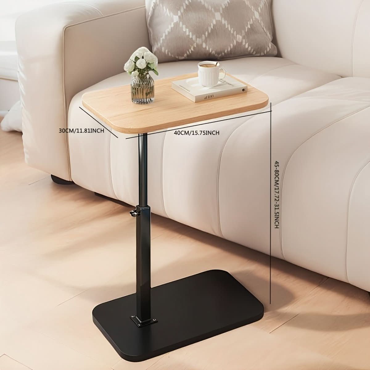 BowLift | Adjustable Side Table for Sofa & Bed