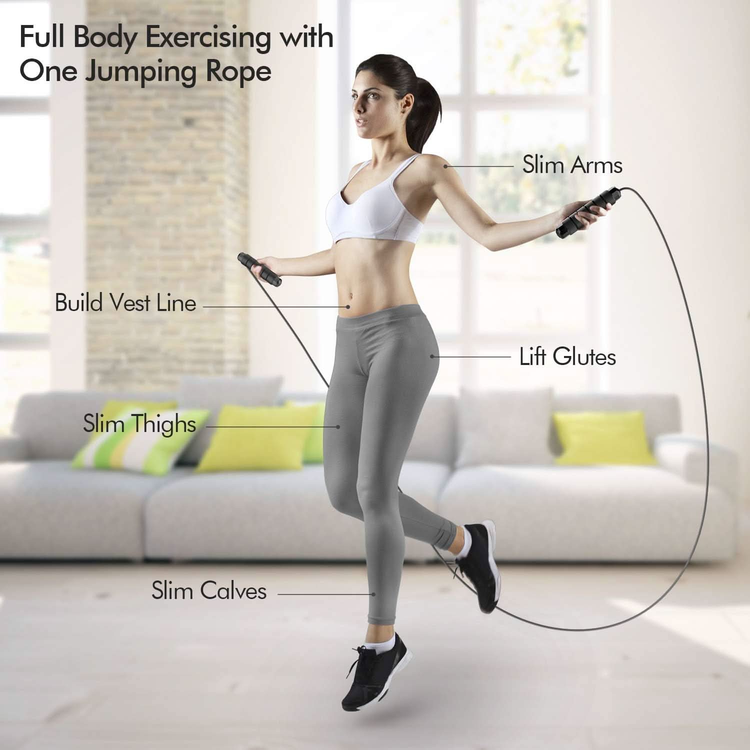 BowLift | FlexiJump – Adjustable Jump Rope for Cardio & Coordination Training