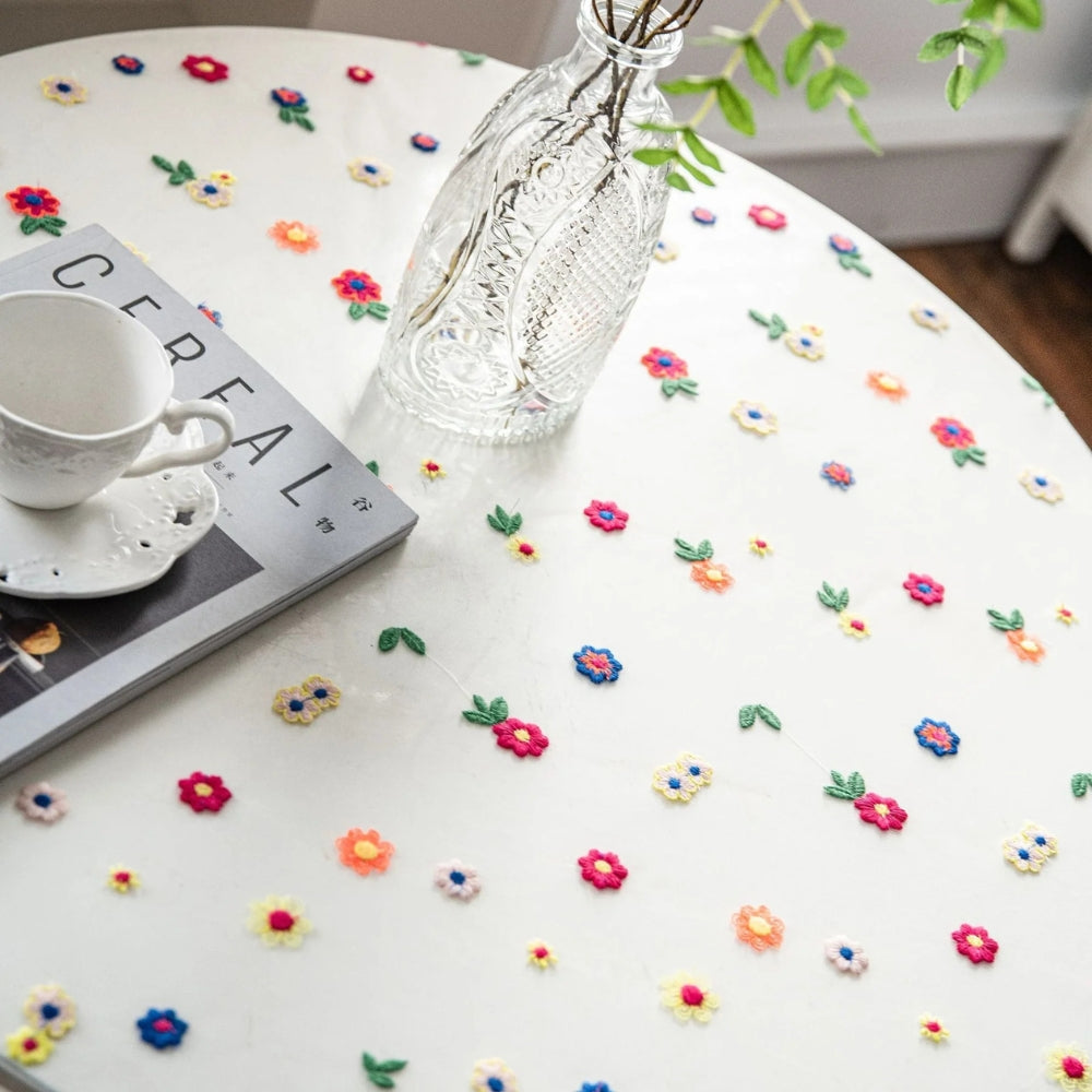 BowLift | Floral Embroidered Lace Tablecloth Cover