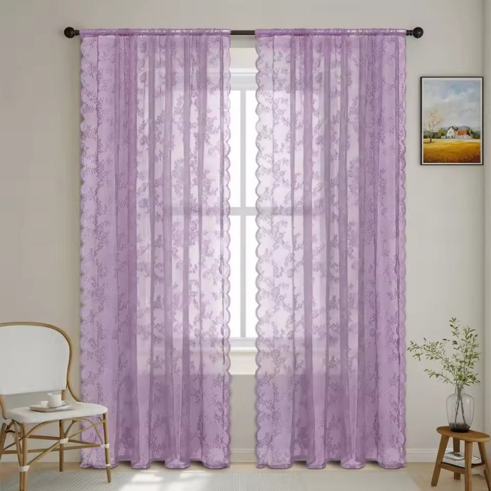 BowLift | Floral Grace Sheer Curtains