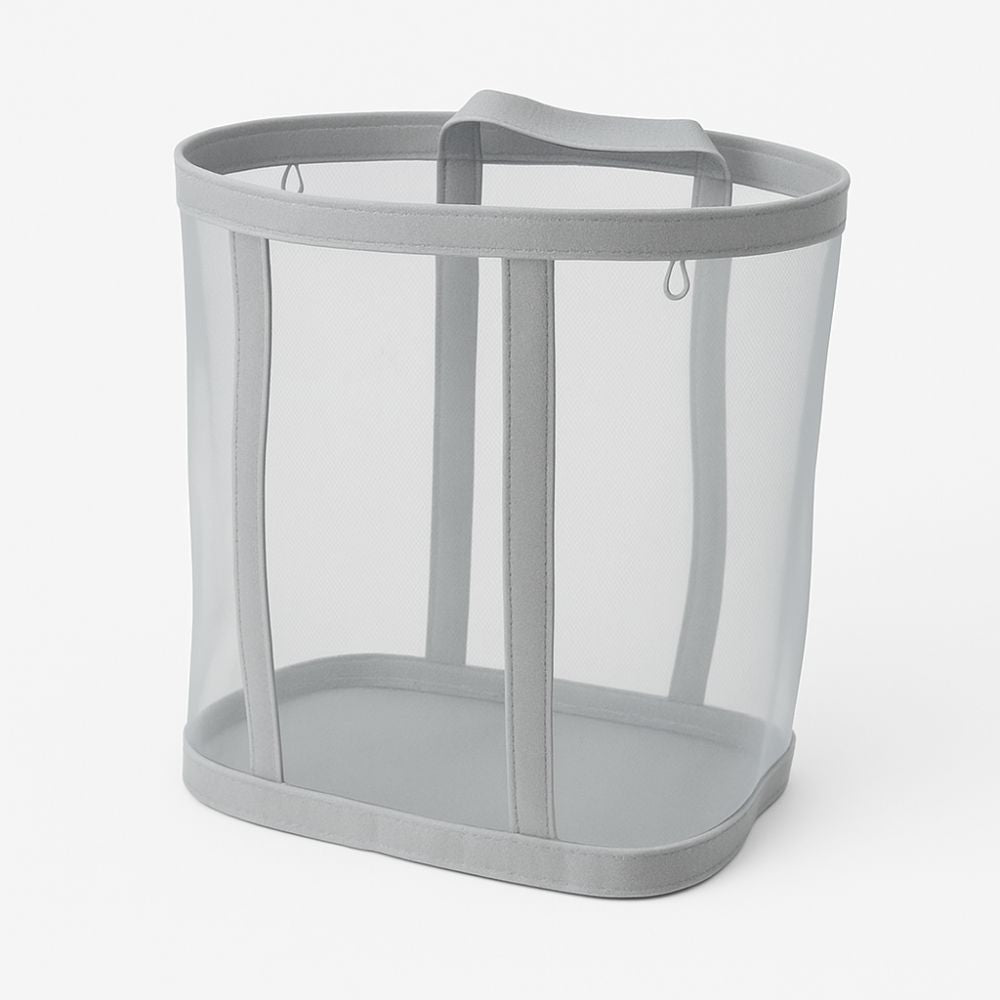 BowLift | Foldable Mesh Laundry Basket with Hanging Loop
