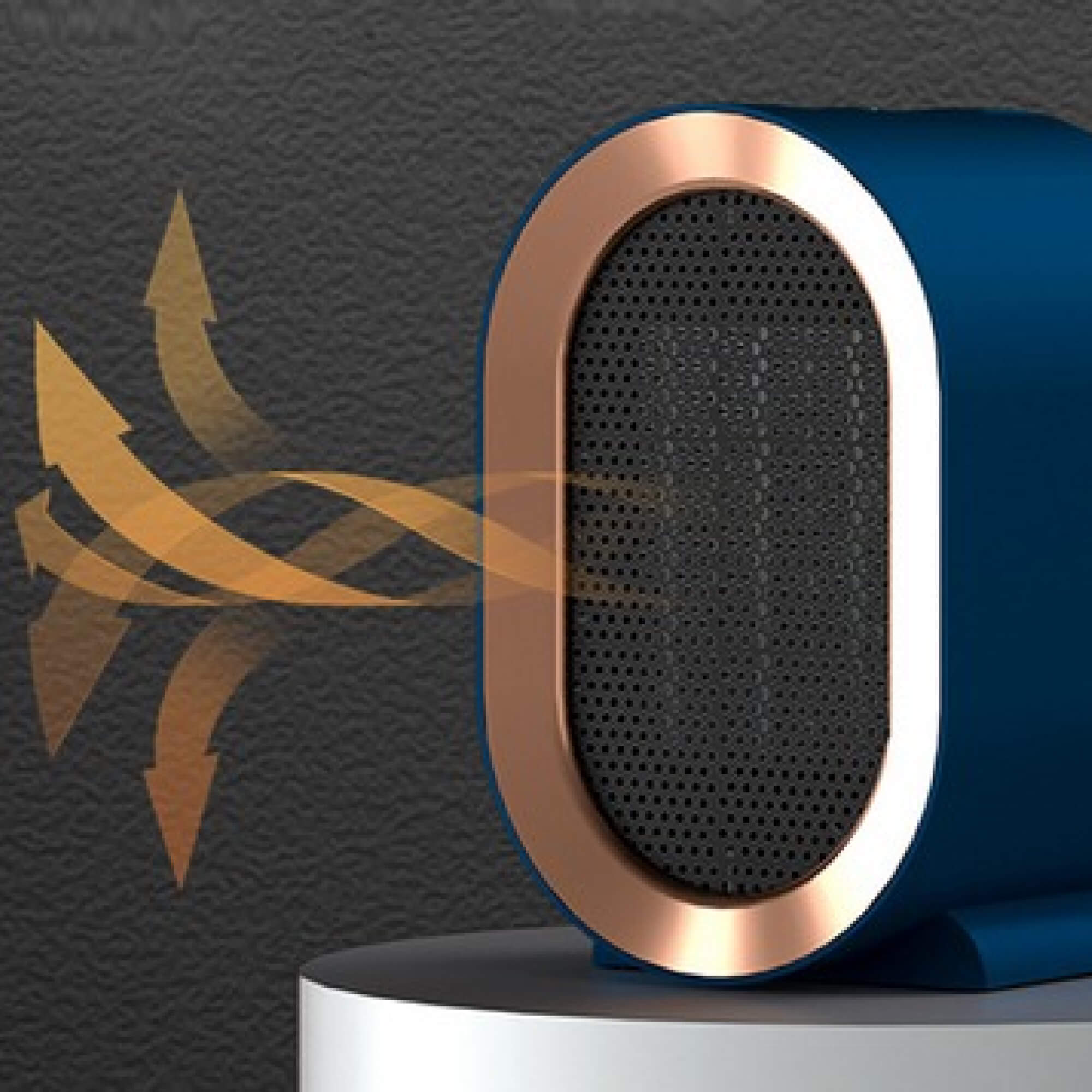 BowLift | Compact Ceramic Space Heater Energy Efficient Portable Electric Heater