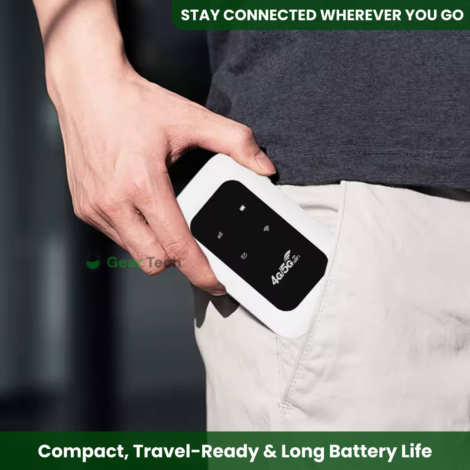 BowLift | Portable 5G Wi-Fi Router | Secure, High-Speed Connection for Travel & Home Use