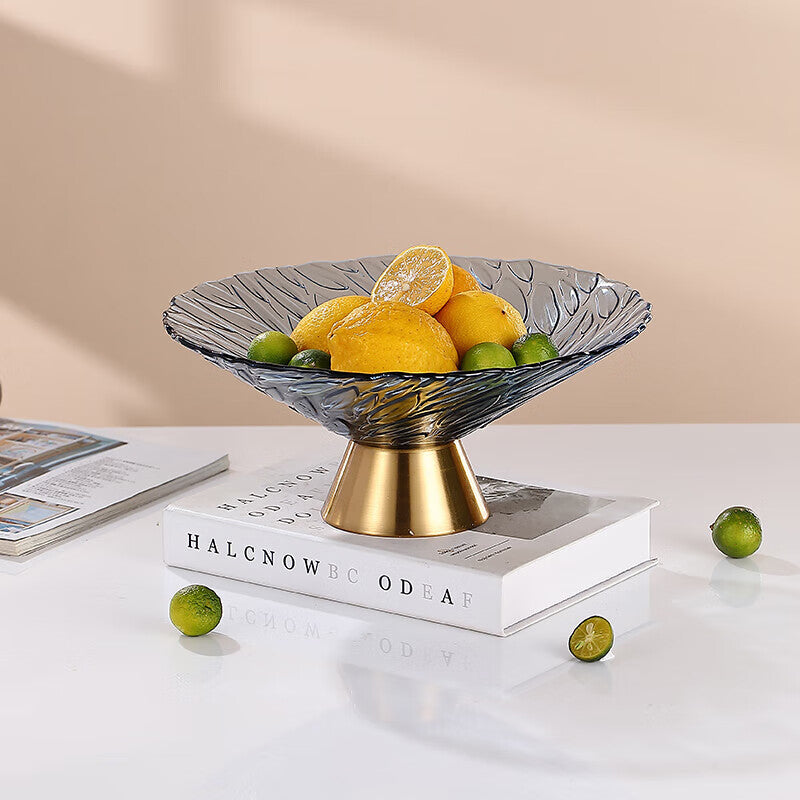 BowLift | Light Luxury Style Fruit Plate Living Room Home Coffee Table Tray High-End Atmosphere Candy Snacks Ornaments