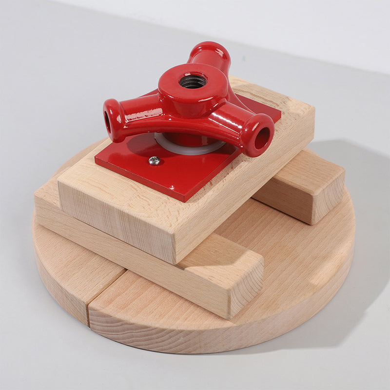 BowLift | 18 Liters 4.75 Gallon Household Small Fruit Wine Grape Press Manual Juice Crusher Solid Wood Basket Heavy Duty Cider Making Juicer
