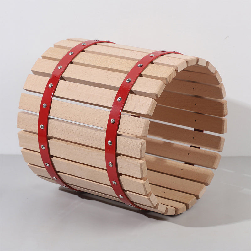 BowLift | 18 Liters 4.75 Gallon Household Small Fruit Wine Grape Press Manual Juice Crusher Solid Wood Basket Heavy Duty Cider Making Juicer