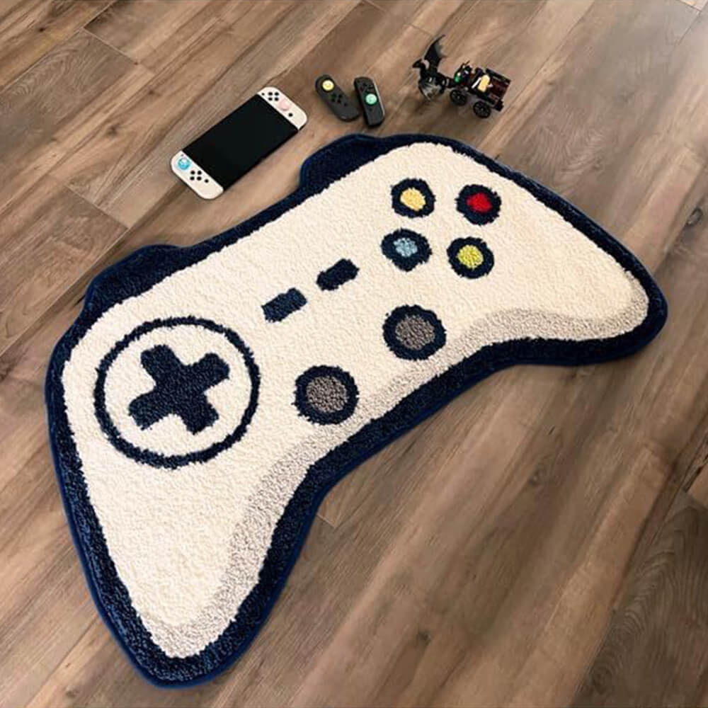 BowLift | Game controller-shaped faux cashmere printed rug