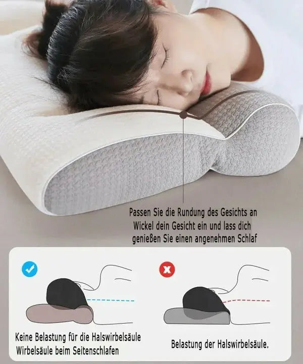 BowLift | Goose Down Neck Pillow – Soft Travel Pillow with Ergonomic Design