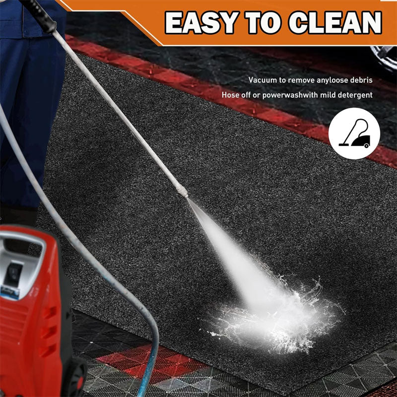 BowLift | 17x 7.4FT Garage Floor Mats ,Garage Carpet And Floor Mats, Garage And Shop Floor And Parking Mats, Oil Proof Mats, Reusable