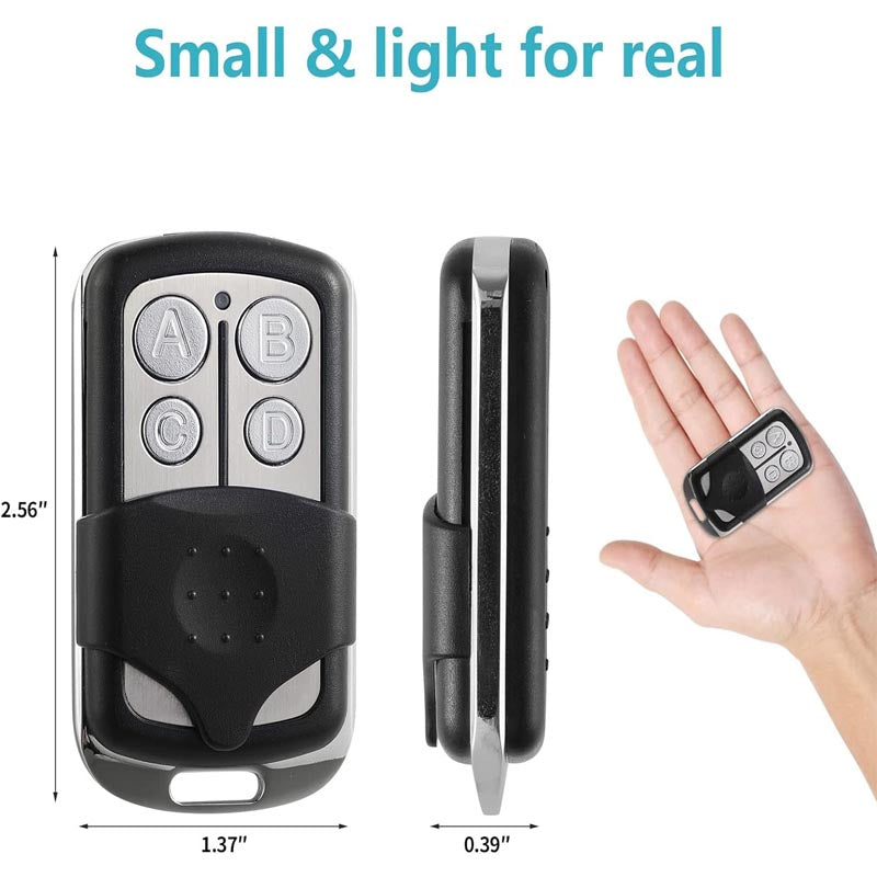 BowLift | 2 Garage Door Opener Remote with key chain included ,Built-in LED transmitting & low battery indicator