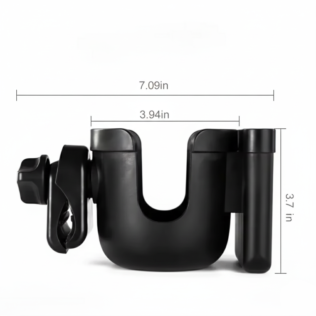 BowLift | Universal Stroller Cup and Phone Holder with Secure Anti-Slip Grip