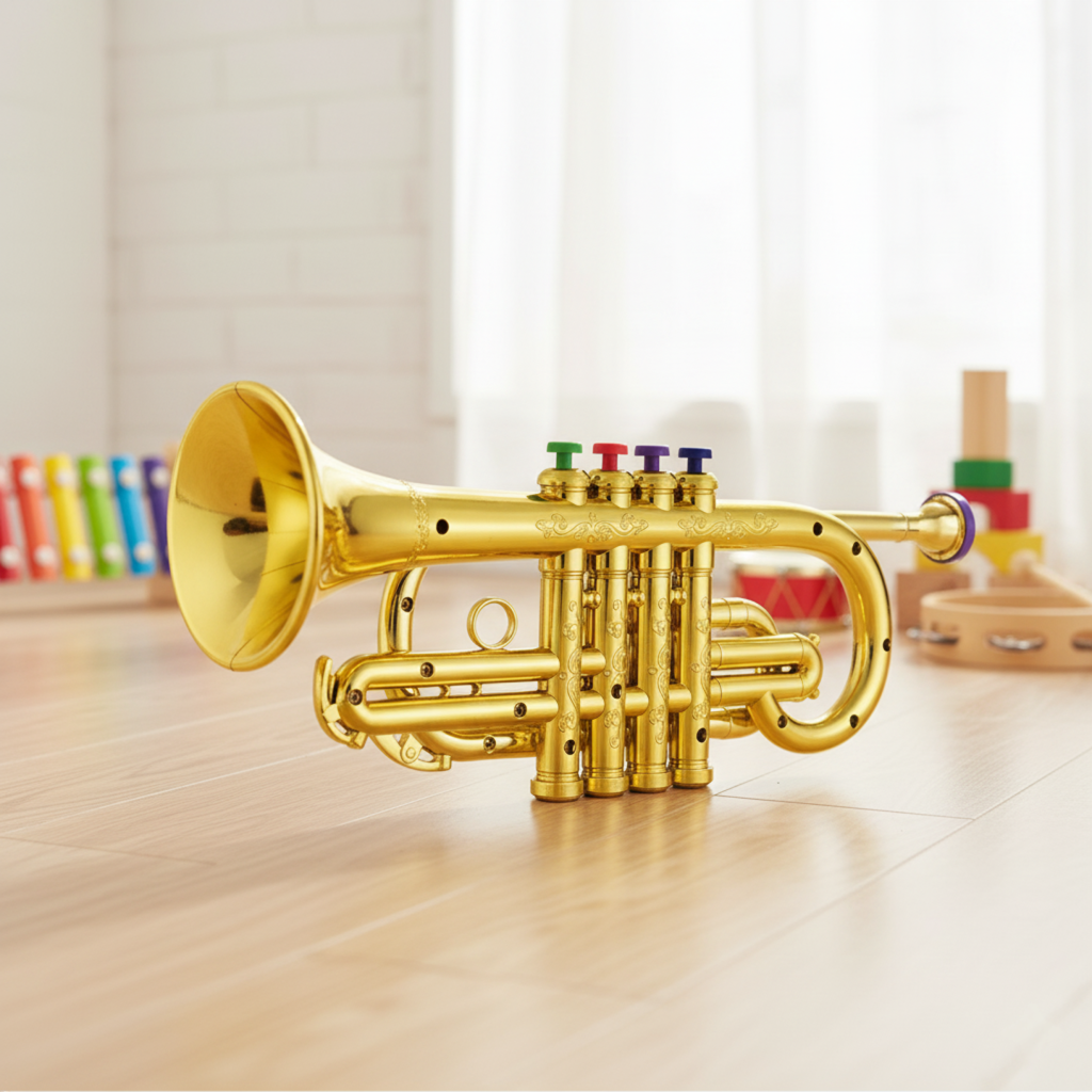 BowLift | Children's Trumpet Musical Toy | 4 Keys, Educational Instrument for Kids (ABS Plastic)