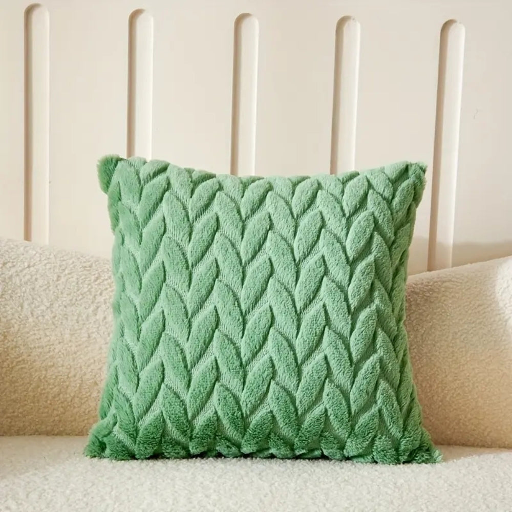 BowLift | Geo Leaves Embroidered Cushion Cover