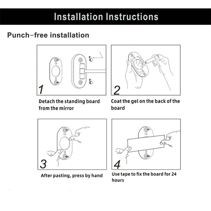 BowLift | GlamGlow Deluxe LED Makeup Mirror – Magnifying Vanity Mirror with Dimmable Light