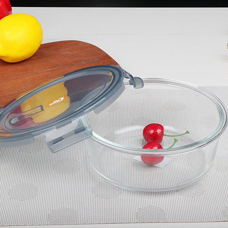 BowLift | Heat-Resistant Glass Storage Box Gaopeng Tempered Glass Bowl Refrigerator Microwave Storage Bowl Lunch Box Square Lunch Box
