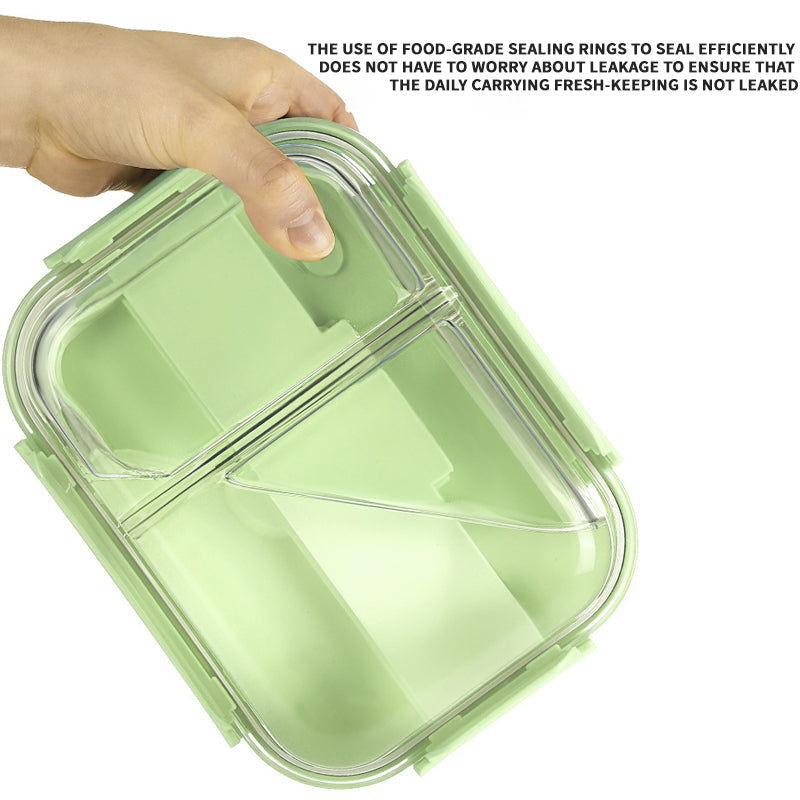 BowLift | Heat-Resistant Glass Lunch Box Microwaveable, High Borosilicate Lunch Box For Students, Fresh Fruit Lunch Box With Lid And Sealed Lunch Box For Office Workers