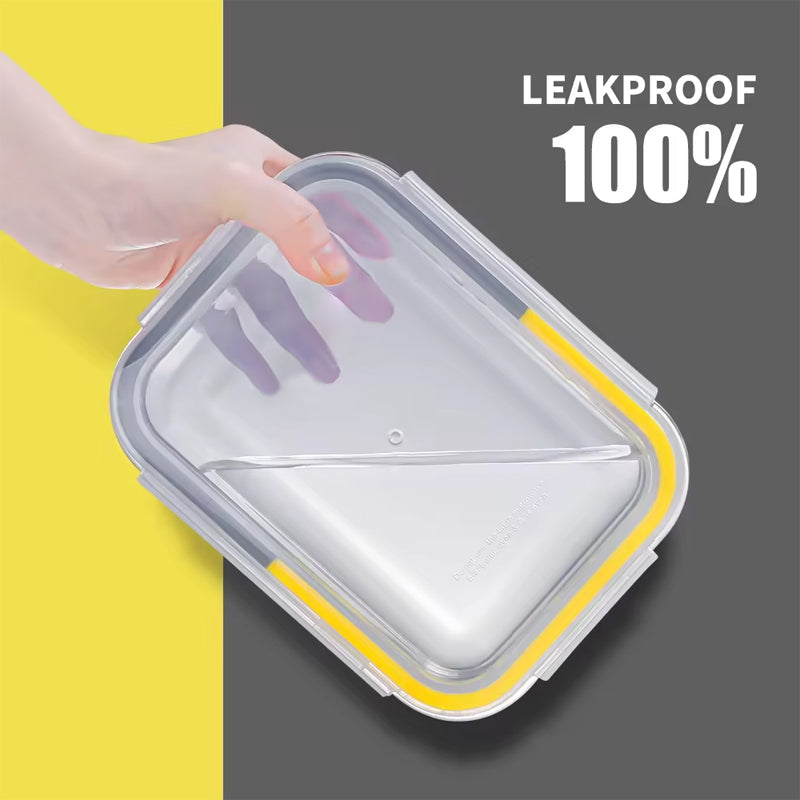 BowLift | Kitchen Microwavable High Borosilicate Meal Prep Air Tight For Glass Food Storage Box Container Set With Airtight Lock Lids