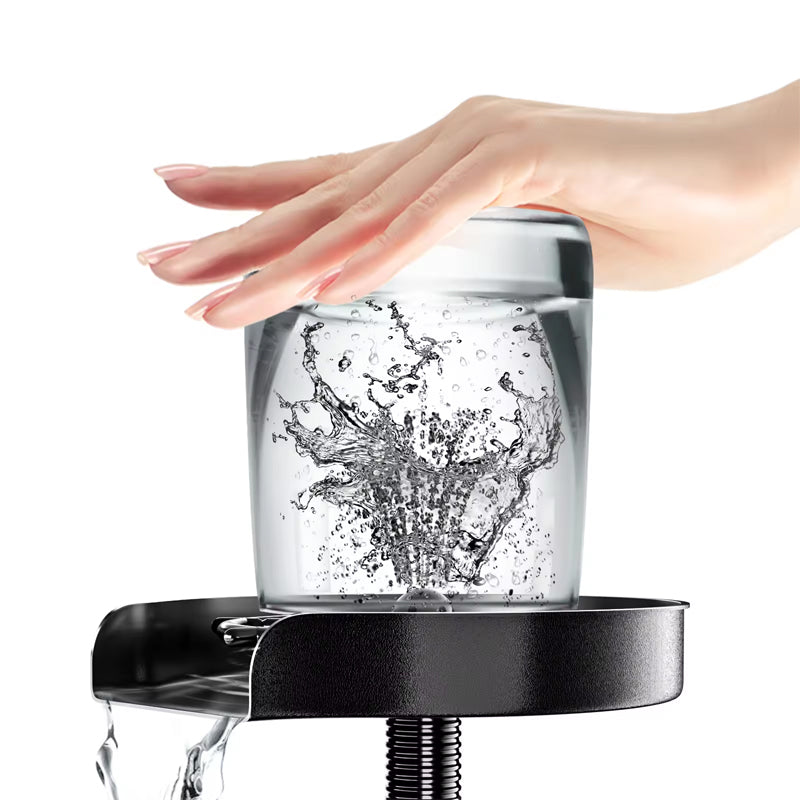 BowLift | Kitchen Sink Faucet Stainless Steel Bottle Washer Cup Washer Cleaner,High Pressure Automatic Spin Quick Bar Glass Rinser