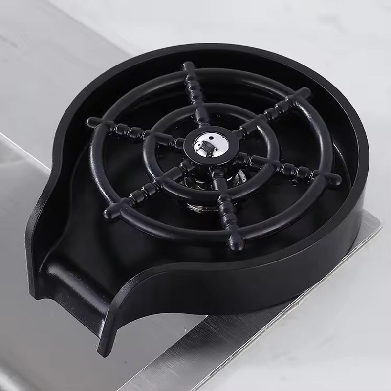 BowLift | High Pressure Automatic Black Cup Washer Bar Accessories Oem Bottle Cleaner For Kitchen Sinks Automatic Washing Cup Washer