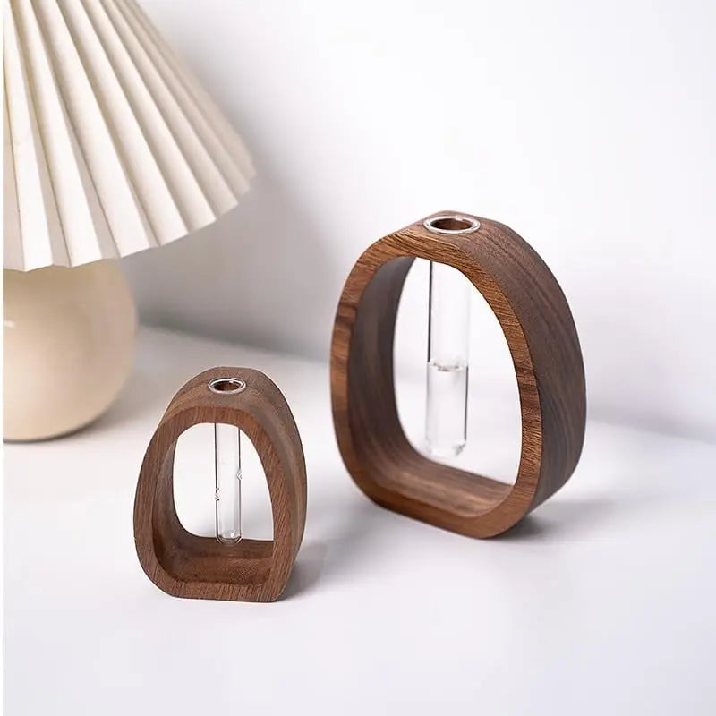 BowLift | Glass vase made of solid wood – Elegant design for stylish decoration