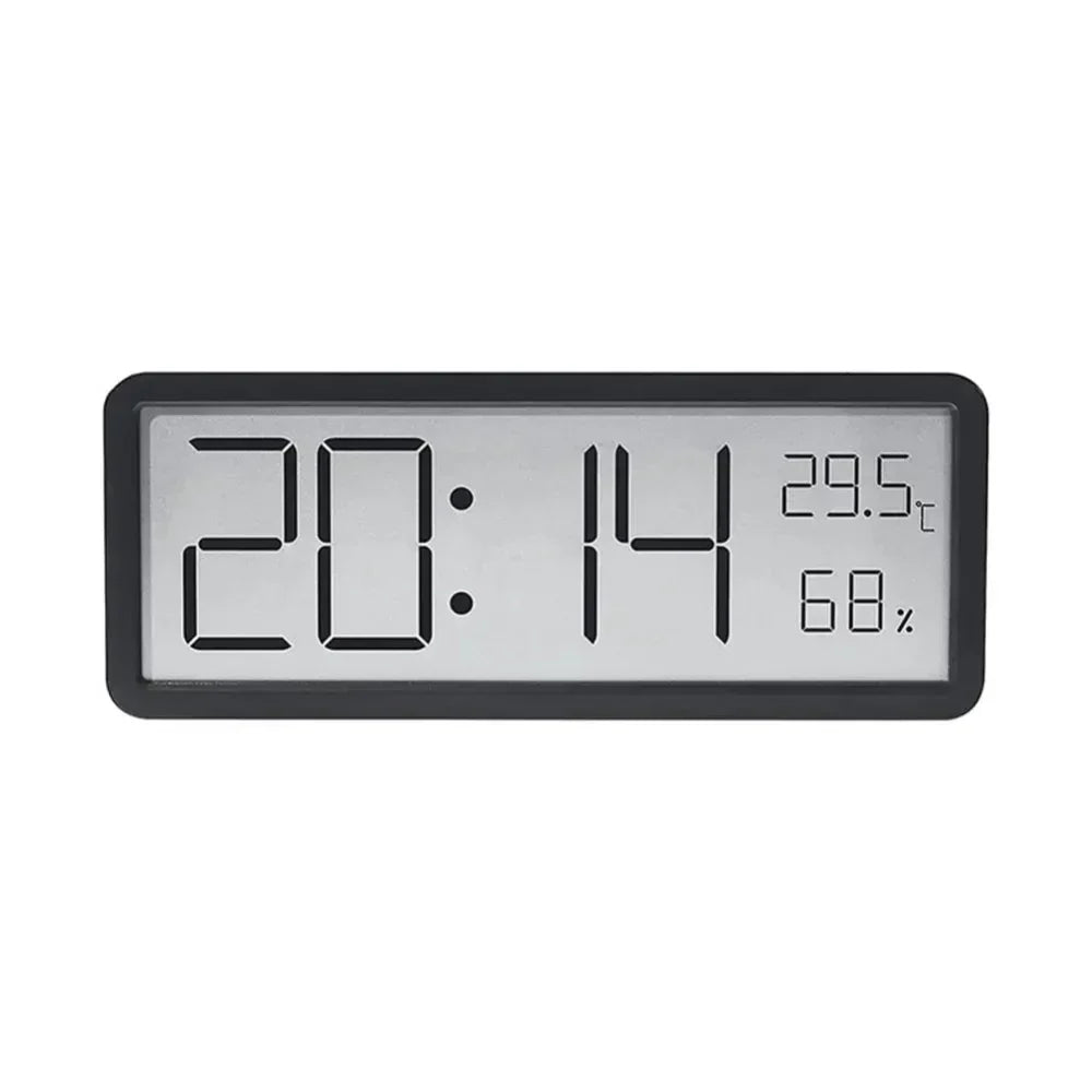 BowLift | GlowTime – Digital LED Wall Clock with Temperature & Humidity Display