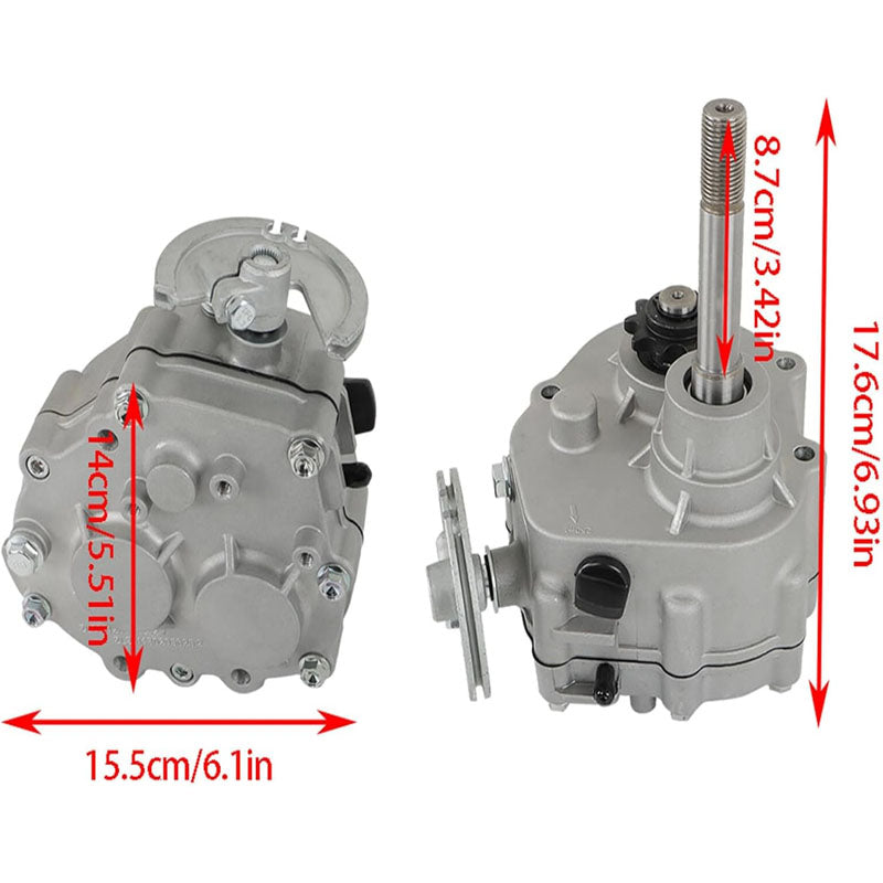 BowLift | Go Kart Forward Reverse Gearbox Kit Replacement for 2HP-13HP Engine 4 Stroke 30 Series Torque Converter 35 Chain Go Karts Accessories