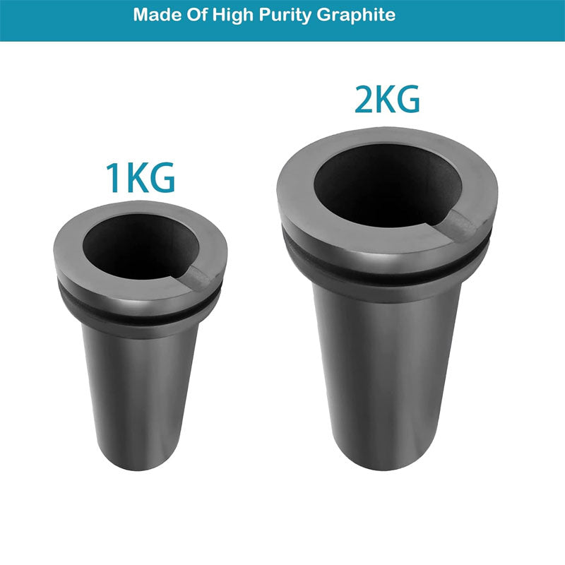 BowLift | 1kg Graphite Crucible High Purity Melting Gold Silver Copper Furnace Casting Mould Melt Jewelry Casting Tools