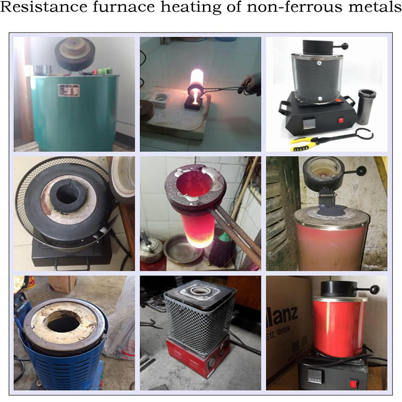 BowLift | 1kg Graphite Crucible High Purity Melting Gold Silver Copper Furnace Casting Mould Melt Jewelry Casting Tools