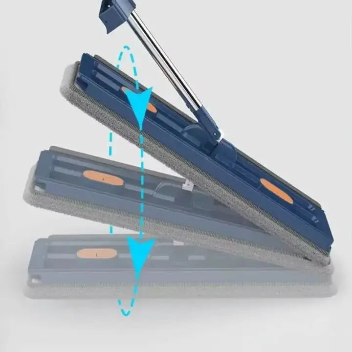 BowLift | Large Flat Mop with 360° Redation and Self-Drainage