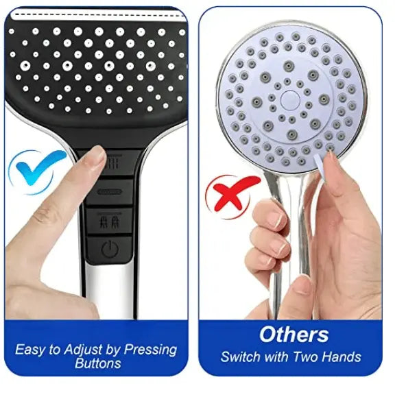 BowLift | Large High-Pressure Shower Head – Spa-like Relaxation at Home