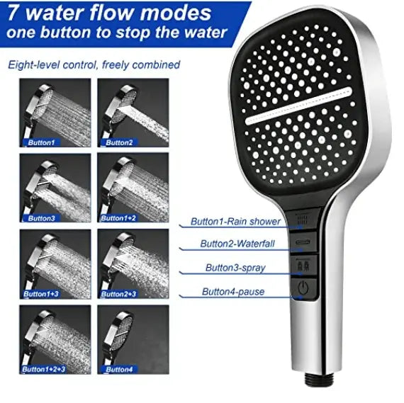 BowLift | Large High-Pressure Shower Head – Spa-like Relaxation at Home