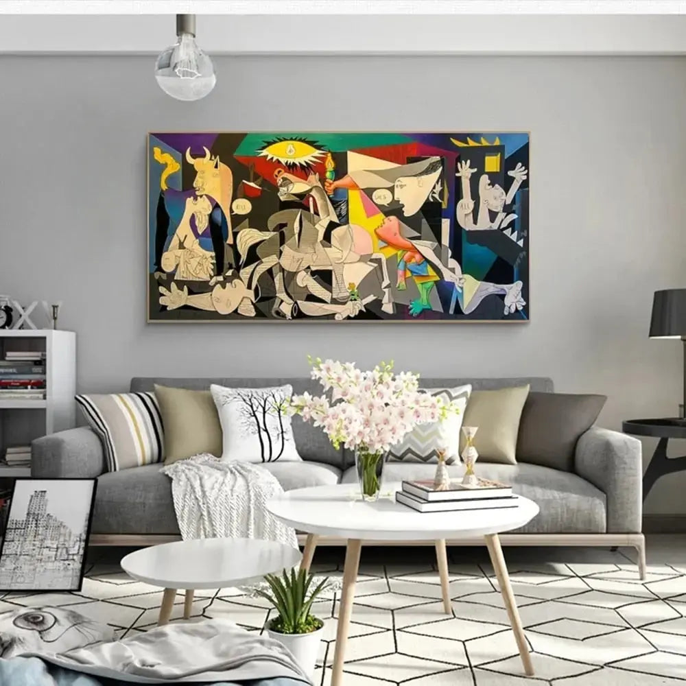 BowLift | Guernica by Pablo Picasso | High-Definition Cotton Canvas Art Print | Tear-Resistant Unframed Wall Decor