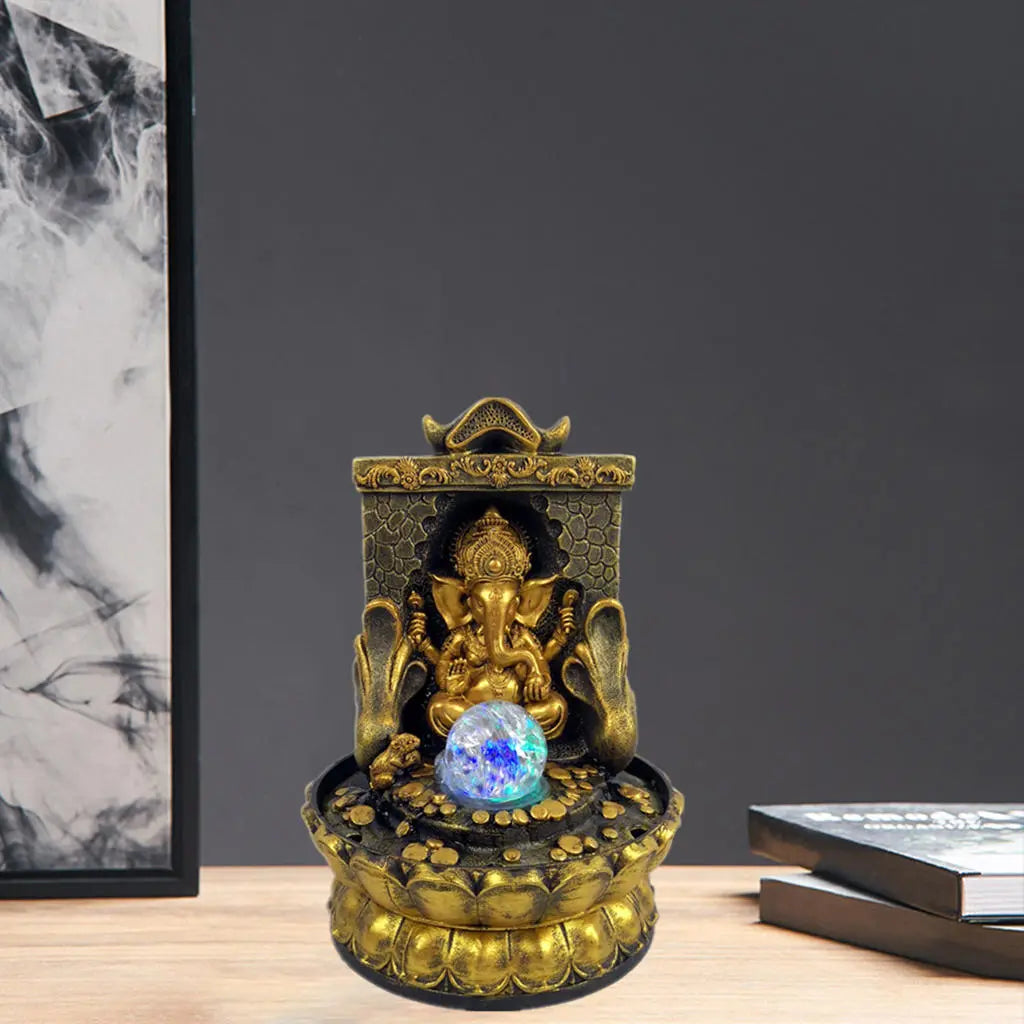 BowLift | Stunning Ganesha Statue with LED Inner Water Source