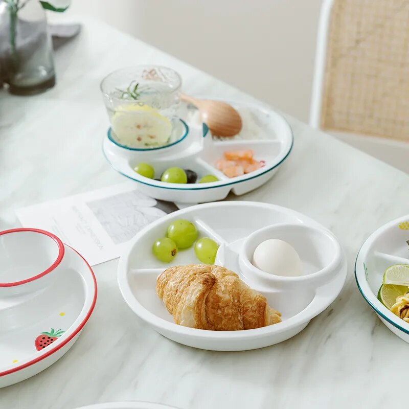 BowLift | Breakfast Combo Nordic Ceramic Plate