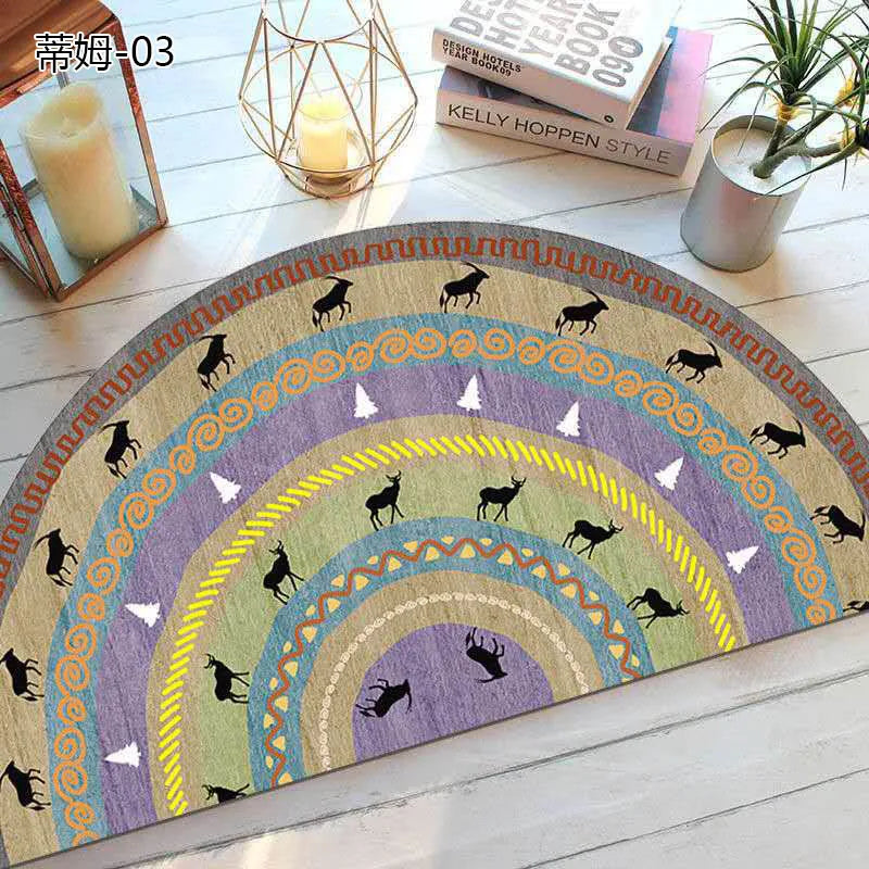 BowLift | Bohemian non-slip semicircular doormat