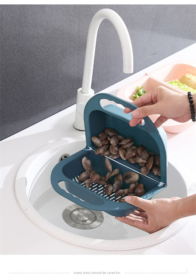 BowLift | Collapsible Fruit Vegetable Drain Basket