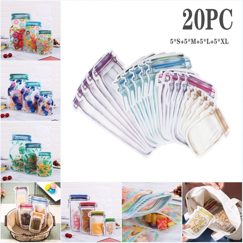 BowLift | Reusable Transparent Jar Storage Bags