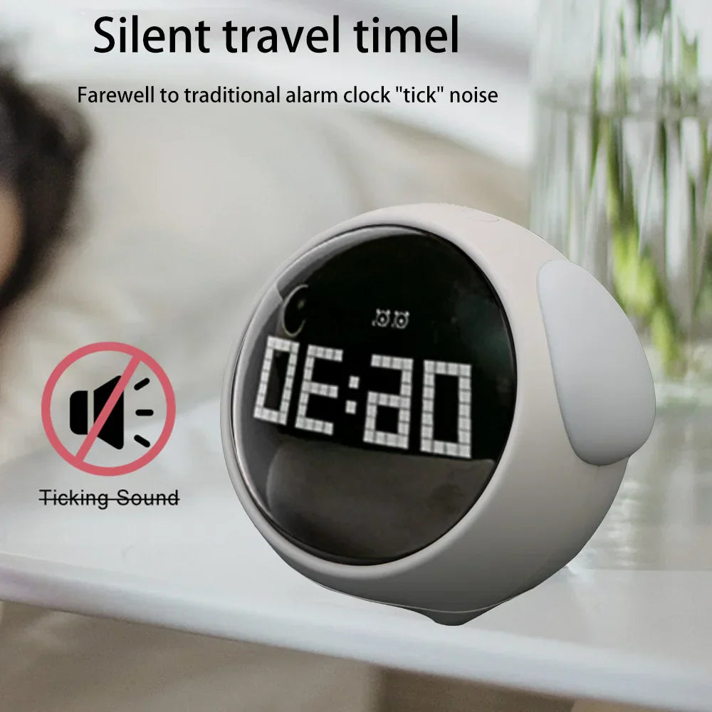 BowLift | Cute Expression Night Light Alarm Clock