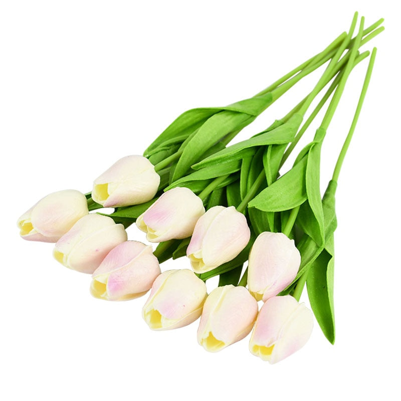 BowLift | Artificial Flower Bouquet with Tulips, Decoration (10 Pieces)