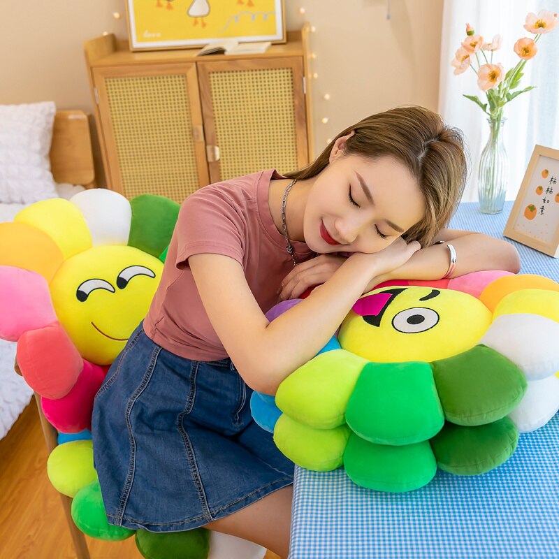BowLift | Colorful Sunflower Plush Comfort Seat Cushion