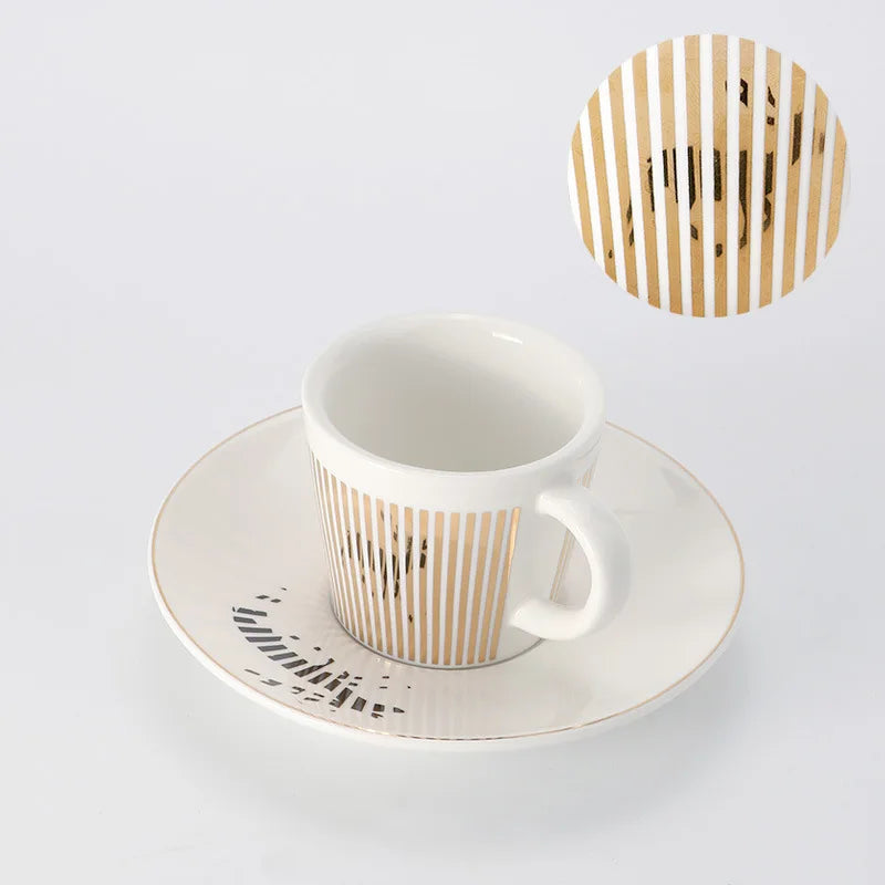 BowLift | Creative dynamic SLR cup Leopard anamorphic zebra cup Luycho coffee tea cup set with coaster 90ml-225ml