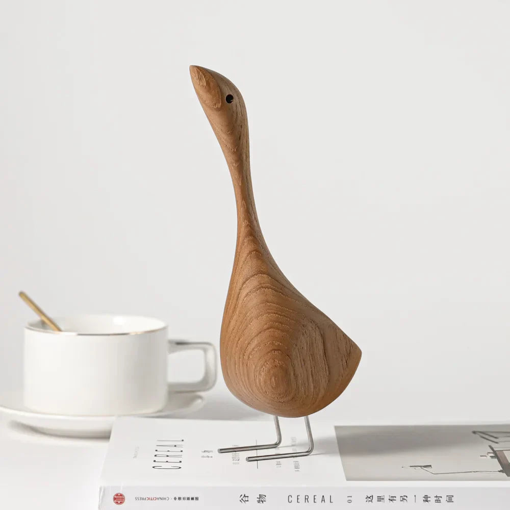 BowLift | Nordic Wood Goose Figures
