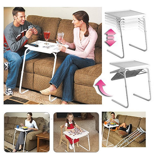 BowLift | Plastic pad steel tube holder lift bar foldable portable multifunctional laptop table, height adjustable: 53-74cm, angle adjustable: 30 degrees / 60 degrees / 90 degrees / 180 degrees