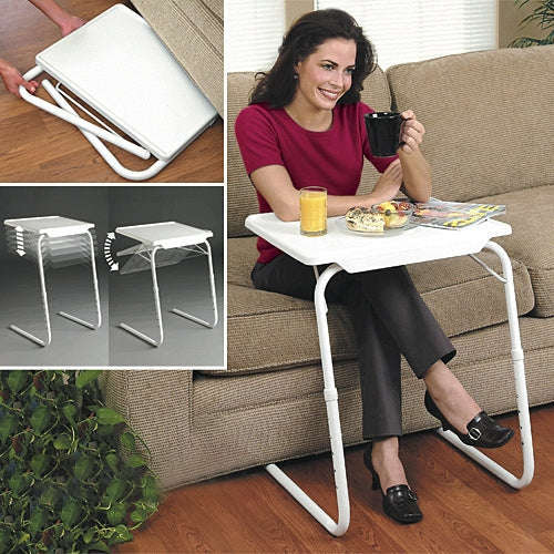 BowLift | Plastic pad steel tube holder lift bar foldable portable multifunctional laptop table, height adjustable: 53-74cm, angle adjustable: 30 degrees / 60 degrees / 90 degrees / 180 degrees