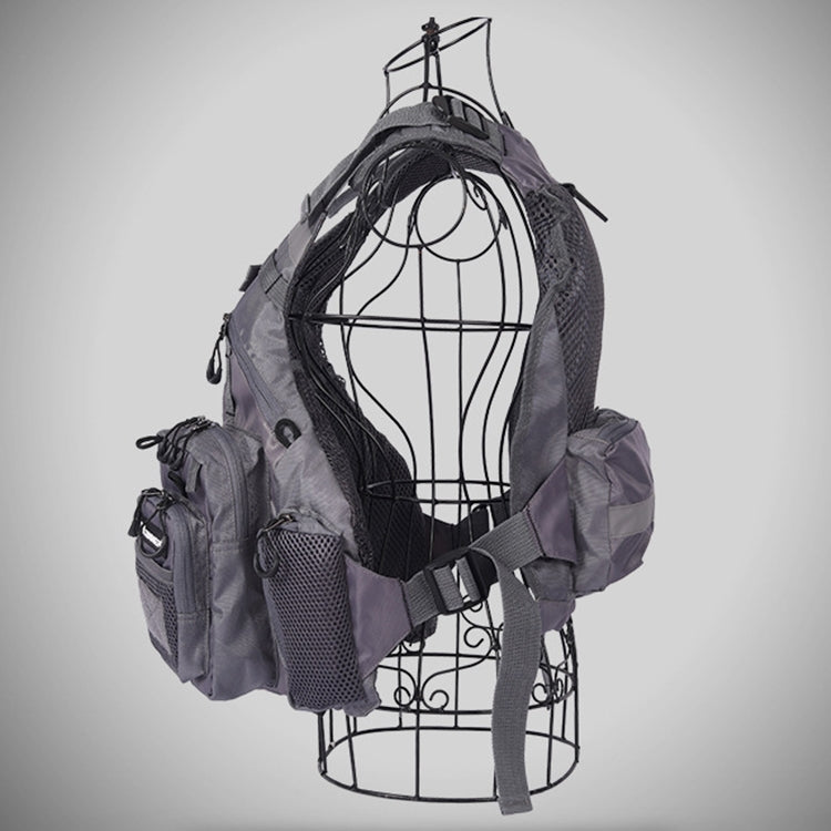 BowLift | MEN Outdoor Multifunctional Fishing Vest Life Jacket (Gray)