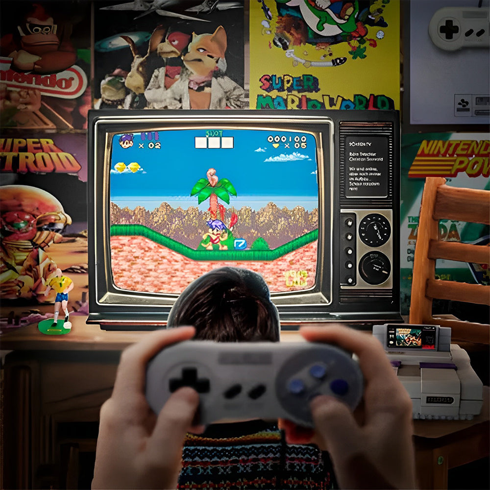 BowLift | HD Retro Gaming Console | Integrated 926 Games Library | Dual 2.4GHz Wireless Controllers | HDMI 4K Upscaling Interface | Plug-and-Play 16-Bit Emulation System | 10-Meter Transmission Range