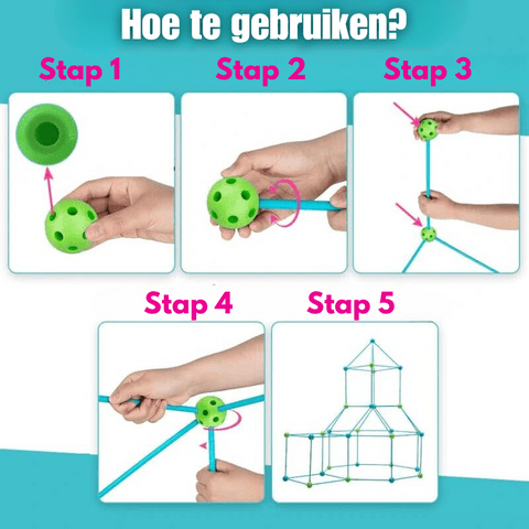 BowLift | ImagiFort Builder – Creative Indoor Building Set for Children's Room Adventures