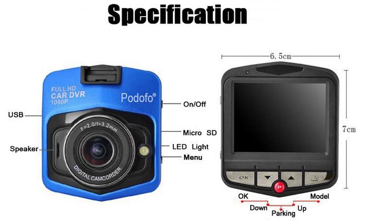 BowLift | Dash Cam Full HD 1080P + 16GB Card