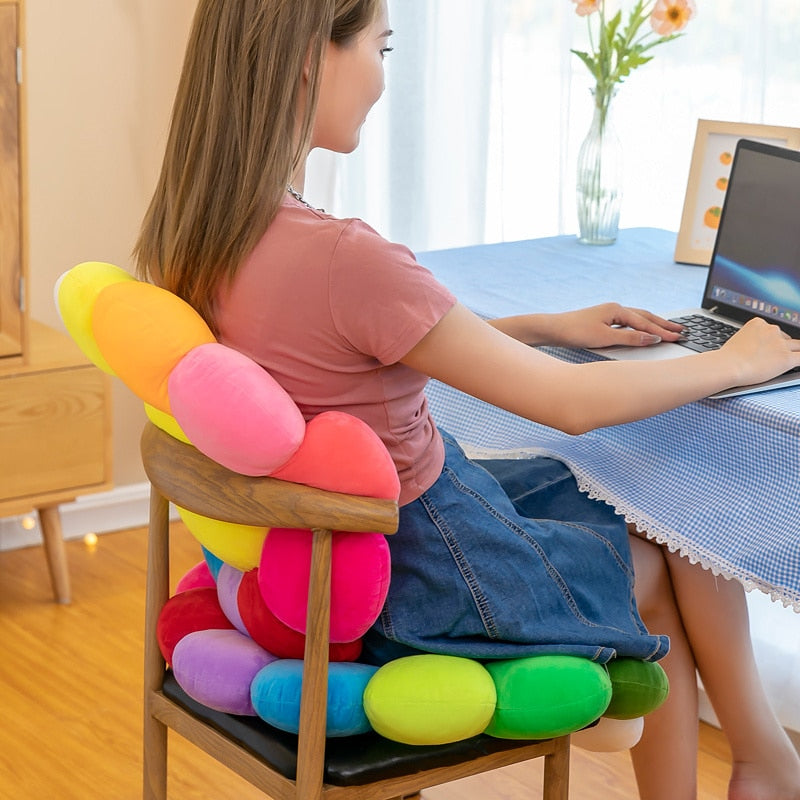 BowLift | Colorful Sunflower Plush Comfort Seat Cushion